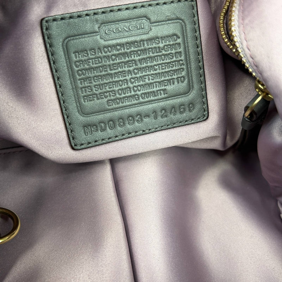 Coach | Vintage 2000s Y2K Large Grey Hobo Genuine Leather - Picture 7 of 8